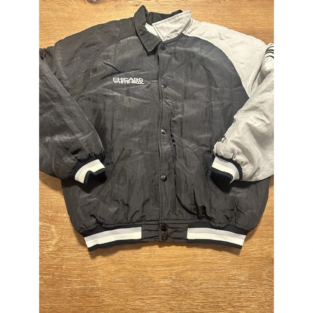 Vintage Chicago White Sox Diamond By Starter Youth XL Bomber Jacket